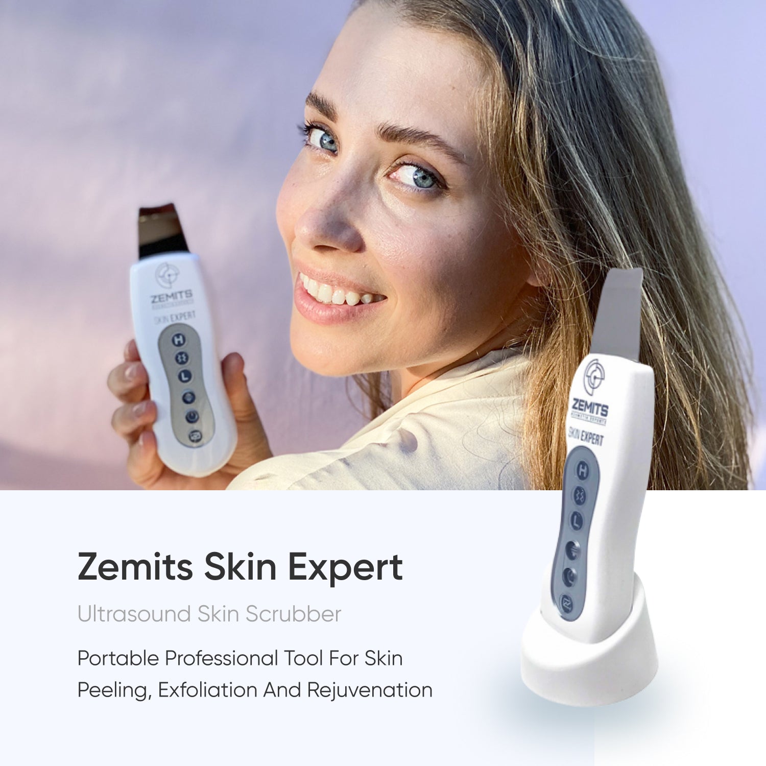 Zemits Skin Expert Ultrasound Skin Scrubber