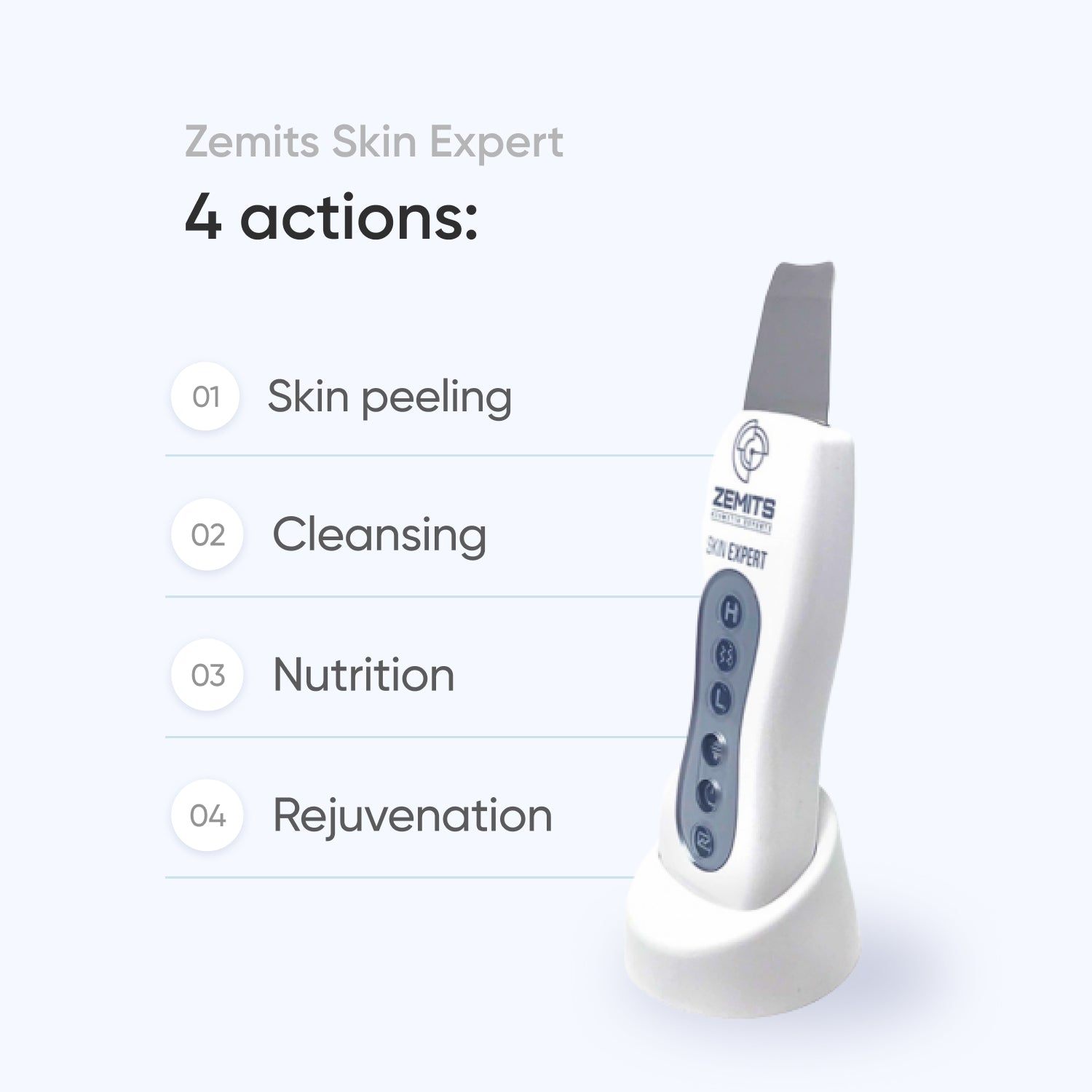 Zemits Skin Expert Ultrasound Skin Scrubber